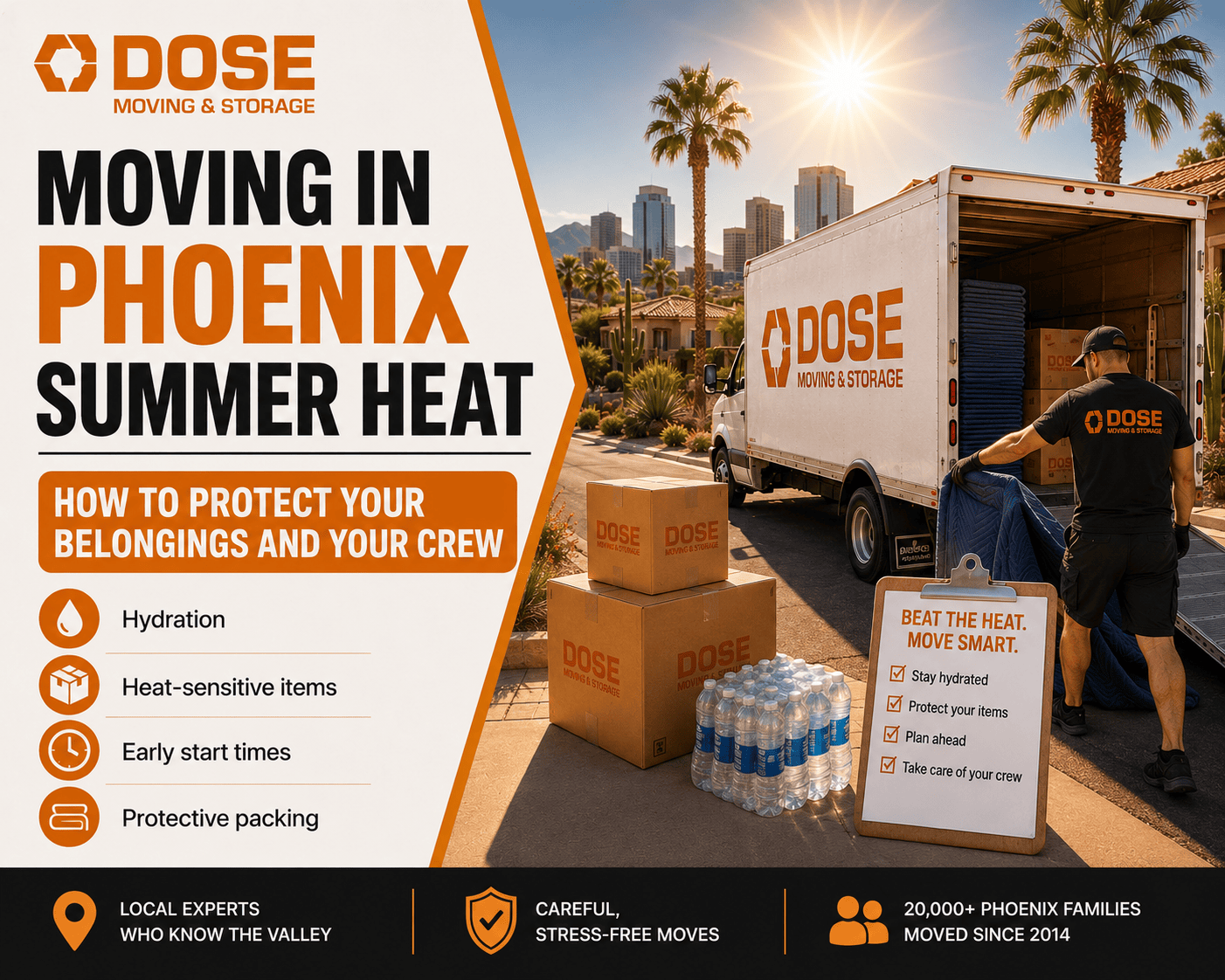 Moving in Phoenix Summer Heat: How to Protect Your Belongings and Your Crew