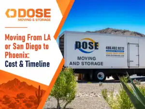Moving From Los Angeles or San Diego to Phoenix: Route, Timeline, and Cost Factors